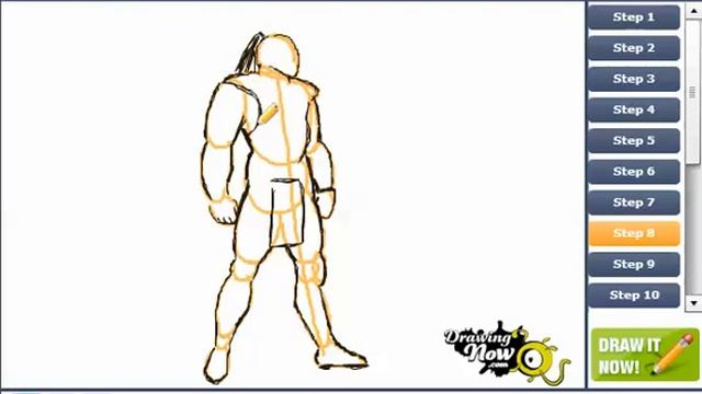 How to draw Cyrax from Mortal Kombat смотреть онлайн