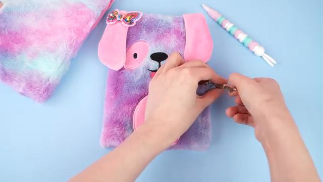 Блокнот "Purple Dog" меховой с замочком A5 смотреть онлайн