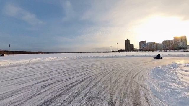 Картинг на льду по Суре! (New в Пензе) смотреть онлайн