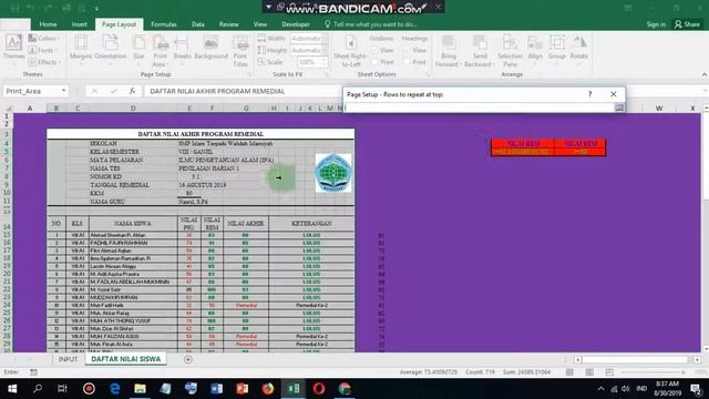 Kop/Judul Otomatis disemua lembaran, FUNGSI PRINT TITLES, Tutorial Ringkas MS Excel смотреть онлайн