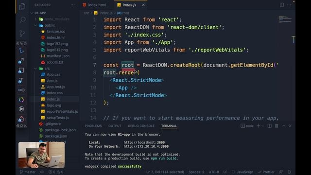 Understanding the React Folder Structure and Boiler Plate Code | Complete React Series in Hindi смотреть онлайн