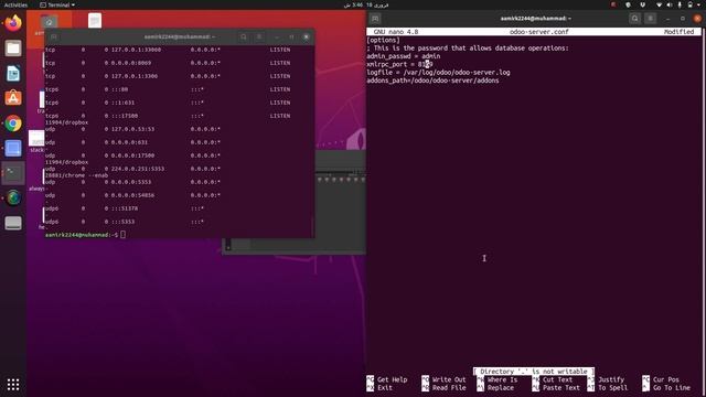 Address Already in use (Error while running Odoo server) смотреть онлайн