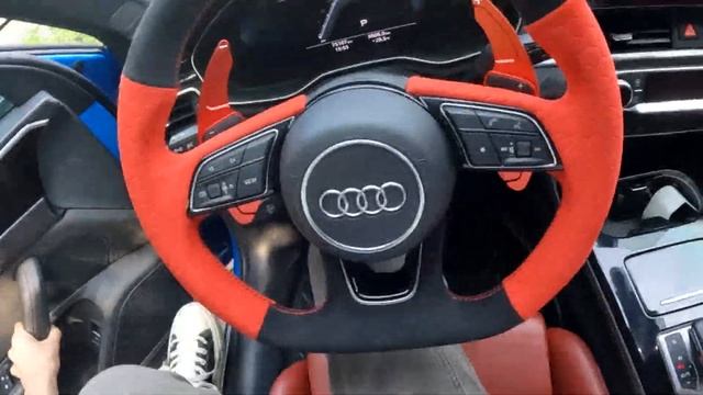 Audi S4 Paddle shifter and steering wheel cover experience смотреть онлайн