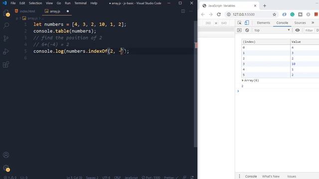 Array indexOf and lastIndexOf in javascript | javaScript Array methods tutorial (Hindi) смотреть онлайн