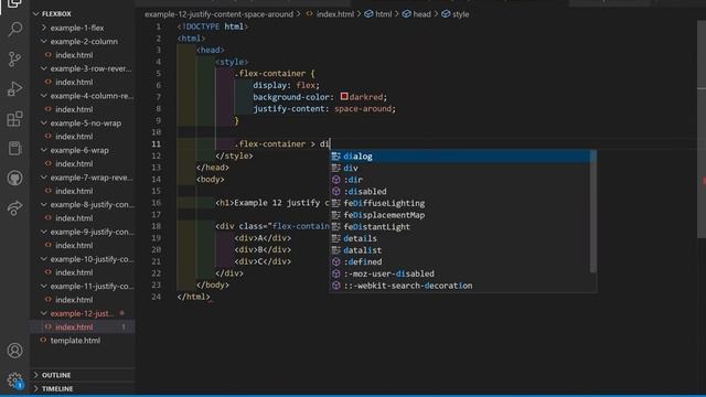 Setting up flex justify content space around смотреть онлайн
