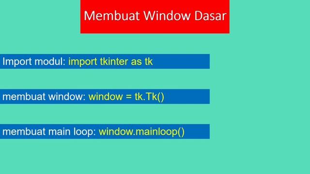 03 01 Python Tkinter GUI: Window смотреть онлайн