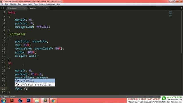 Css3 3d Text Hover Effects - Pure Css 3D Text - Css3 Text Hover Effects - Html Css Effects Tutorial смотреть онлайн