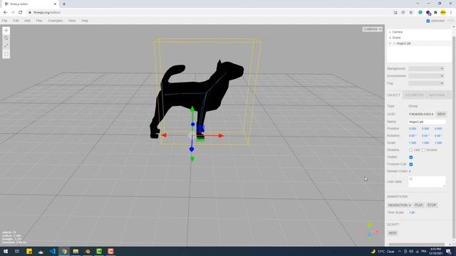 How To Export 3D Models With Their Animation From Blender And Import Them Into Your Three.js App смотреть онлайн