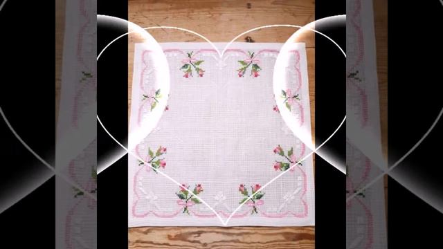 most demanding and attractive collection of cross stitch table cover designs. смотреть онлайн