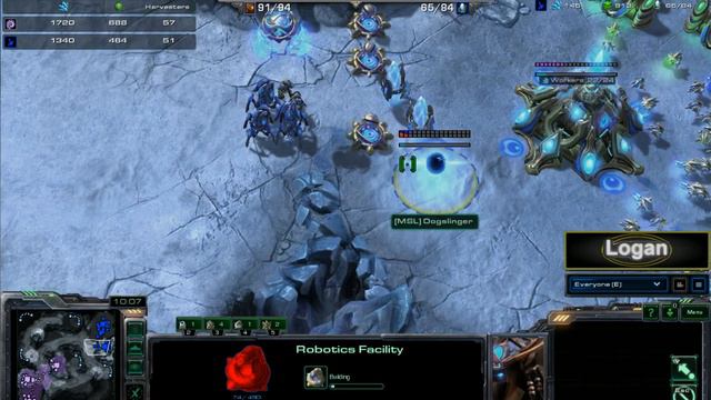ocnLogan Communict Starcraft Event #3 MSL Code A SemiFinals DogSlinger vs Unica Game 3 смотреть онлайн