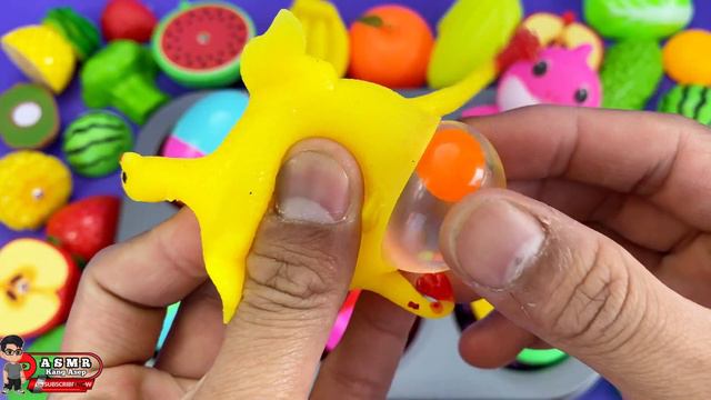 Satisfying Video ASMR | How To Mixing Color baby Pinkfong With Fresh Fruits Candy Cutting #29 смотреть онлайн
