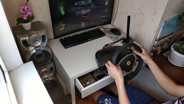 руль thrustmaster ferrari f430 для игр в гонки смотреть онлайн