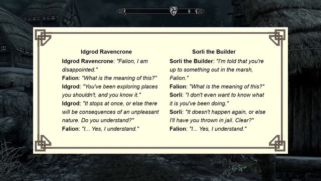 Skyrim O Segredo de Falion Falion's Secret corrigindo o bug do diálogo da Jarl com comando смотреть онлайн