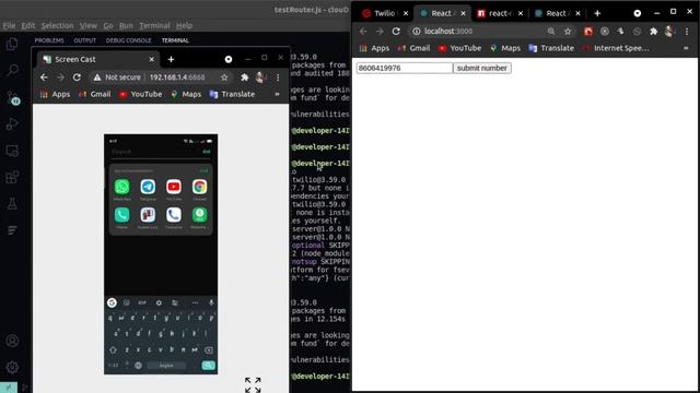 OTP Authentication Malayalam | PART 2 | മലയാളം | React Js + Node Js + Express Js | Used API Twilio смотреть онлайн