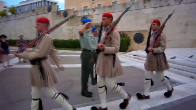 Афины Смена почетного караула площадь Синтагма, Греция (Mila MyWay) смотреть онлайн