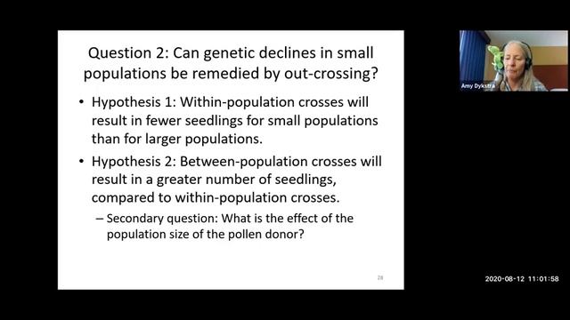Seedling Recruitment In Fragmented Populations Of Echinacea Angustifolia