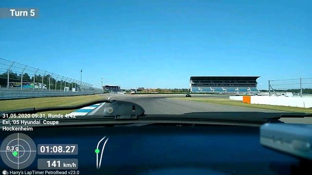 Hockenheimrimg Touristenfahrten 31.05.020 Hyundai Coupe GK HHR 09:20 Uhr смотреть онлайн