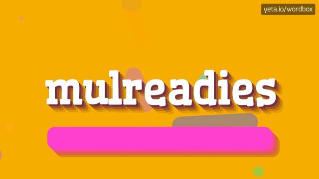 MULREADIES - HOW TO PRONOUNCE MULREADIES? #mulreadies смотреть онлайн
