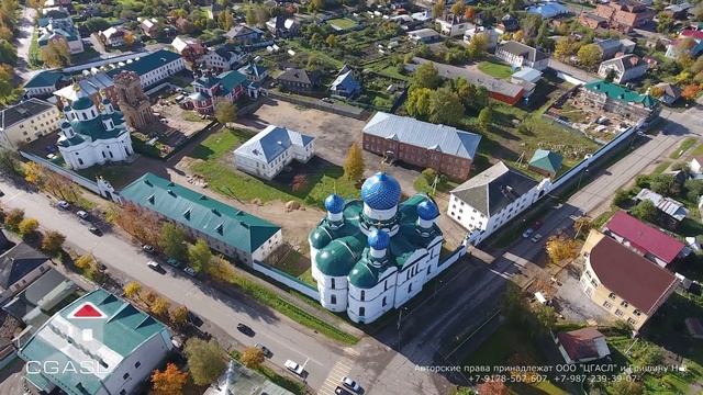 Аэросъемка города Углич (панорама) смотреть онлайн
