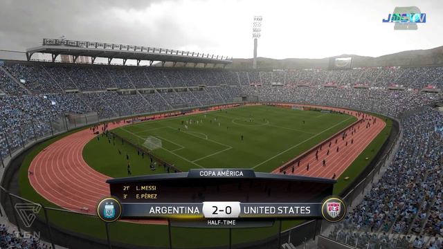 Argentina vs. USA | Quarter Finals | jmc Copa América 2015 | FIFA 15 смотреть онлайн