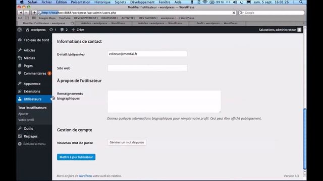 La gestion des rôles et permissions sous Wordpress смотреть онлайн