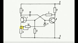 Несимметричный мультивибратор.