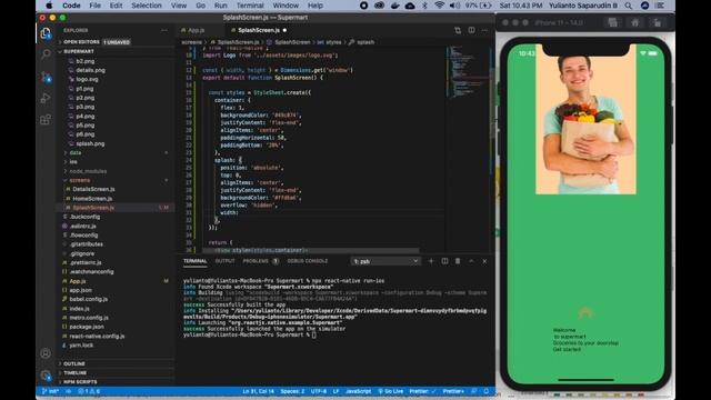 React Native UI Supermart Dribble to React Native Part #01 смотреть онлайн