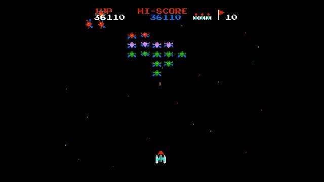 Galaxian - Галаксиан (Dendy) Полное прохождение Full HD 1080p