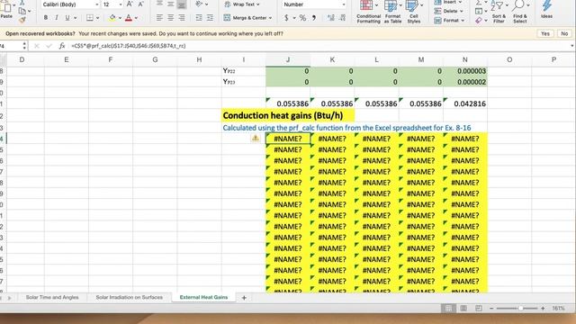 get MS Excel user-defined functions for conduction heat gains etc. from an example spreadsheet смотреть онлайн