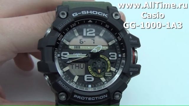 Обзор. Японские наручные часы Casio G-SHOCK GG-1000-1A3 с хронографом смотреть онлайн