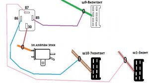 ВАЗ 2107,05,04  КАРБЮРАТОР, ВКЛЮЧЕНИЕ БЛИЖНЕГО СВЕТА ОТ ГЕНЕРАТОРА (САМАЯ ПРОСТАЯ СХЕМА)