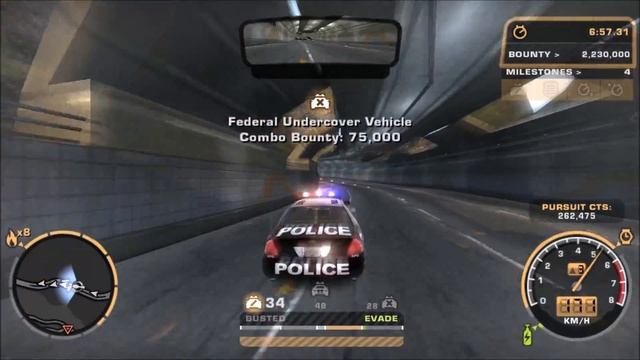 Need for Speed: Most Wanted #4: Heat Level 8 Chase in RPD CVPI смотреть онлайн