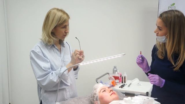 Обучение у Ирины Гейман, фрагмент записи с курса Микроблейдинг базовый смотреть онлайн