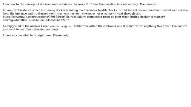 Active internet connections returned by netstat -an is blank inside docker container смотреть онлайн