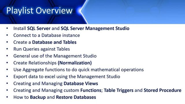 0 | Microsoft SQL Server Development | Introduction смотреть онлайн