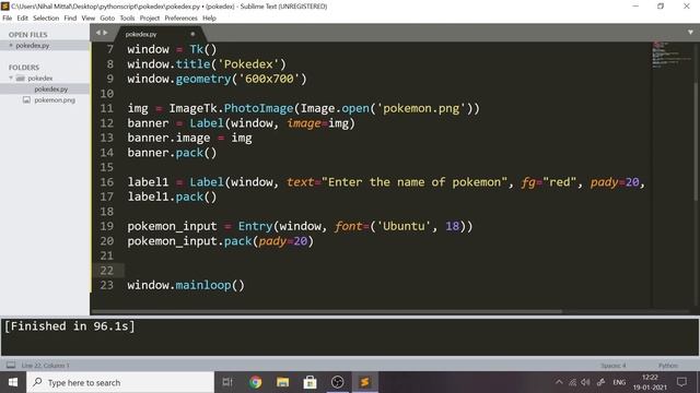Python GUI With Tkinter Tutorial | Make A Pokedex GUI Application смотреть онлайн