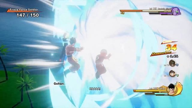 DRAGON BALL Z KAKAROT DLC A NEW POWER AWAKENS PART 2 SUPER SAIYAN BLUE VS GOLDEN FRIEZA Gameplay смотреть онлайн
