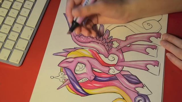 Speed drawing MLP - Princess Cadence смотреть онлайн