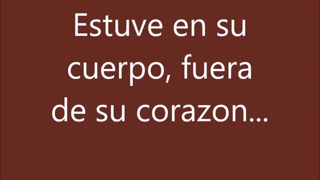 Estuve - Alejandro Fernandez - (Letra) смотреть онлайн
