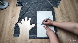 Рабочие перчатки ИЗ обычных ФУТБОЛОК подробный МК