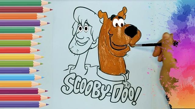 SCOOBY DOO! Drawing, Coloring, And Glittering Challenge