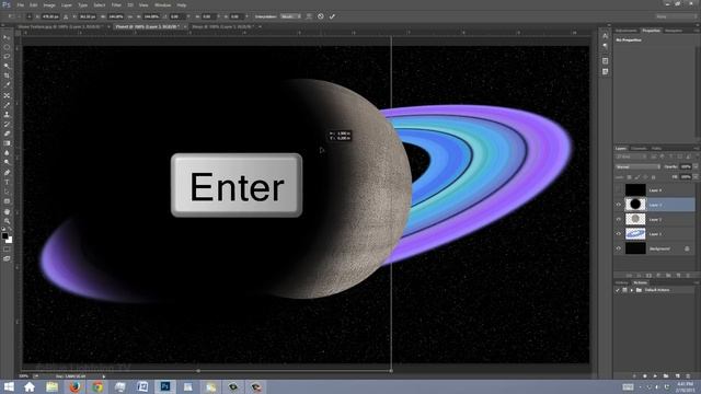 Photoshop Tutorial: PART 2: Make Saturn with Custom Rings in Deep Space смотреть онлайн