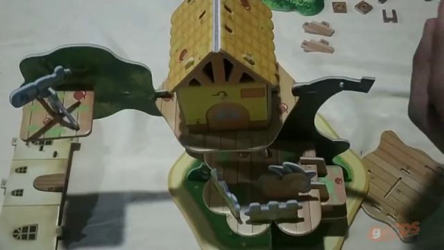 3D puzzle house game for kids tree house animals tree смотреть онлайн