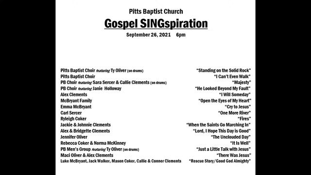 Pitts Baptist Church Gospel SINGspiration смотреть онлайн