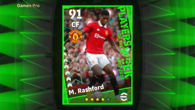 Upgrade Marcus Rashford Max Level Rating 91- eFootball 2023 смотреть онлайн