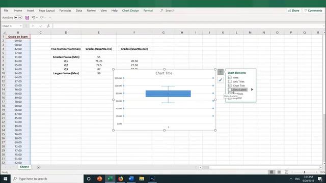 Use Excel to Create a Box and Whiskers Boxplot and 5 Number Summary смотреть онлайн