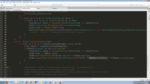 Unity 5 - Inventory System 09 (Keep Items Positions) смотреть онлайн