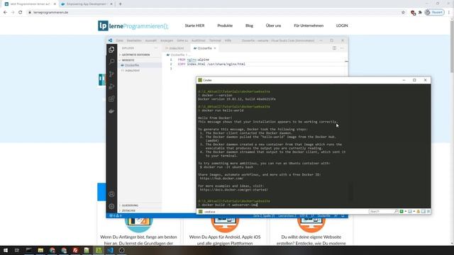 Statische HTML-Webseite als Container deployen (Docker Tutorial für Anfänger) смотреть онлайн