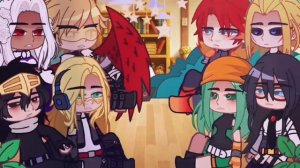 •Pro heroes react to Demon slayer•//parts 1-6// A COMPILATION ‼️//