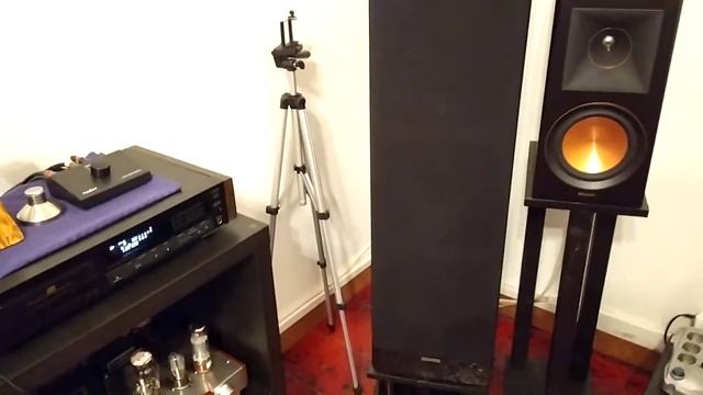 Sony CDP 690 & El34 Single ended tube amp & Klipsch RP 600m смотреть онлайн
